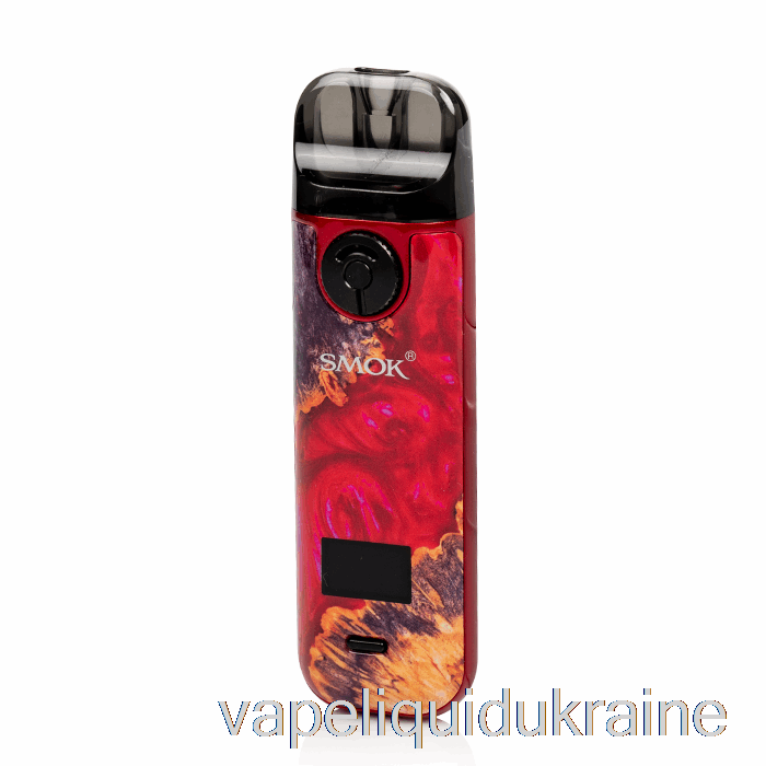 Vape Liquid Ukraine SMOK NOVO 4 25W Pod Kit Red Stabilizing Wood